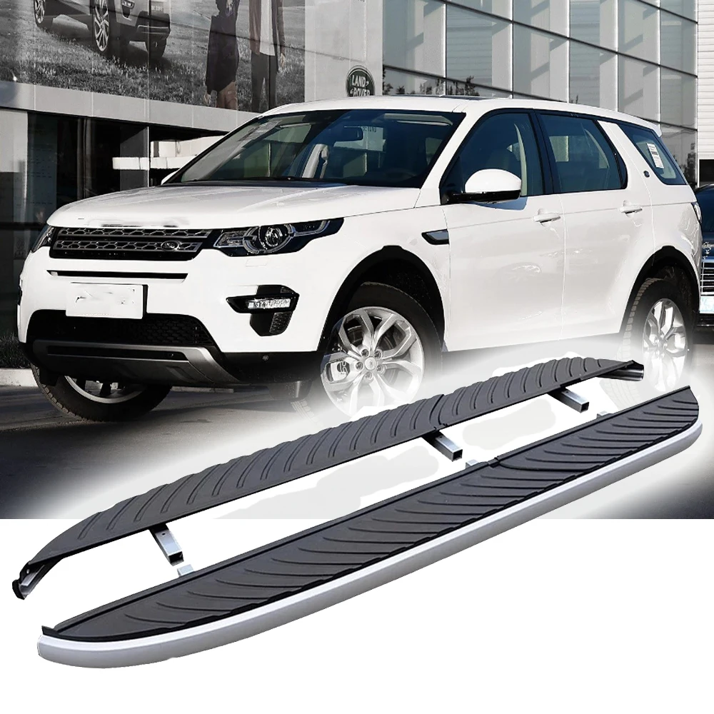 

2 шт. боковая ступенька подходит для LR Freelander 2 LR2 2006-2016, подножка, педаль, рельсовая доска, специальные педали, черная рамка