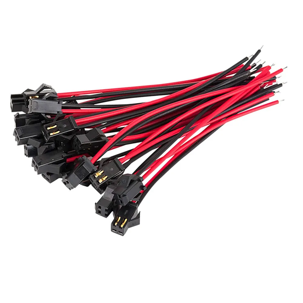 100 Pairs 2pin Male to Female Connector 10cm Length WiresFor Single Color Led Strip Led Lamp Driver Cable Adapter Connector