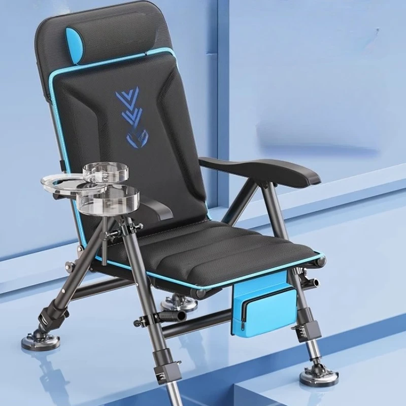 

Professional Euro Chair Heavy-Duty All-Terrain Foldable Angler Seat for Wild Bank, PortableCollapsible Stool with Anti-Slip Legs