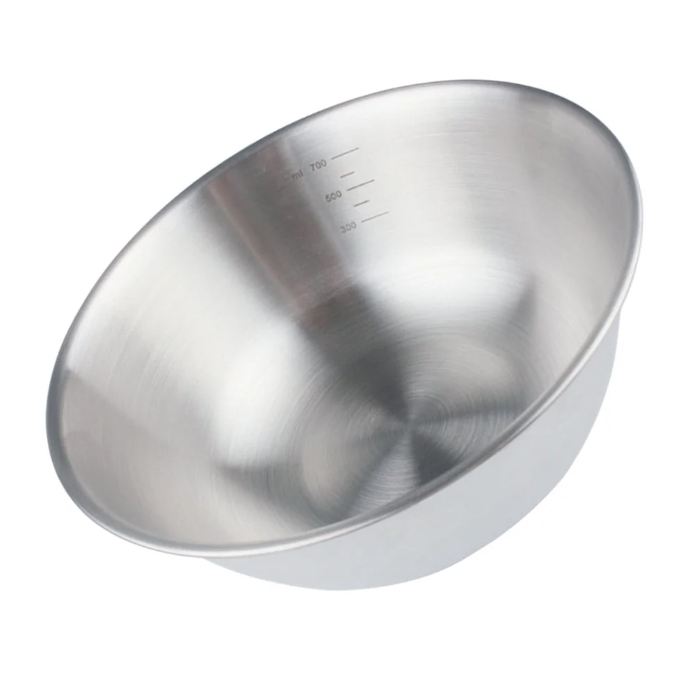 

Soup Bowl Stainless Steel Baking Tray Cream Food Egg Mixing Dedicated Thicken Silver Storage Graduated Child