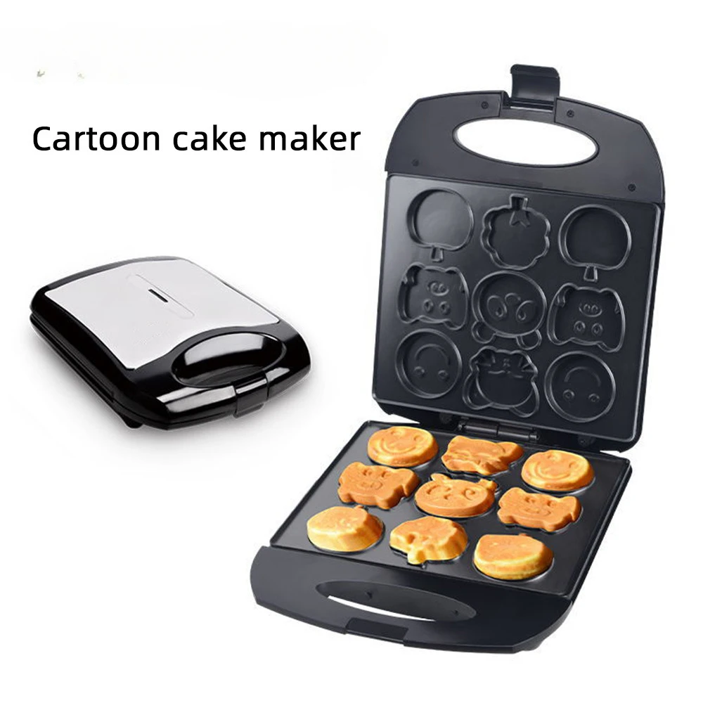 Cake Maker 1PC Bread Maker Baking Dessert Waffle Sandwich Maker Breakfast Maker Kids Cartoon Pattern Cake Home Portable