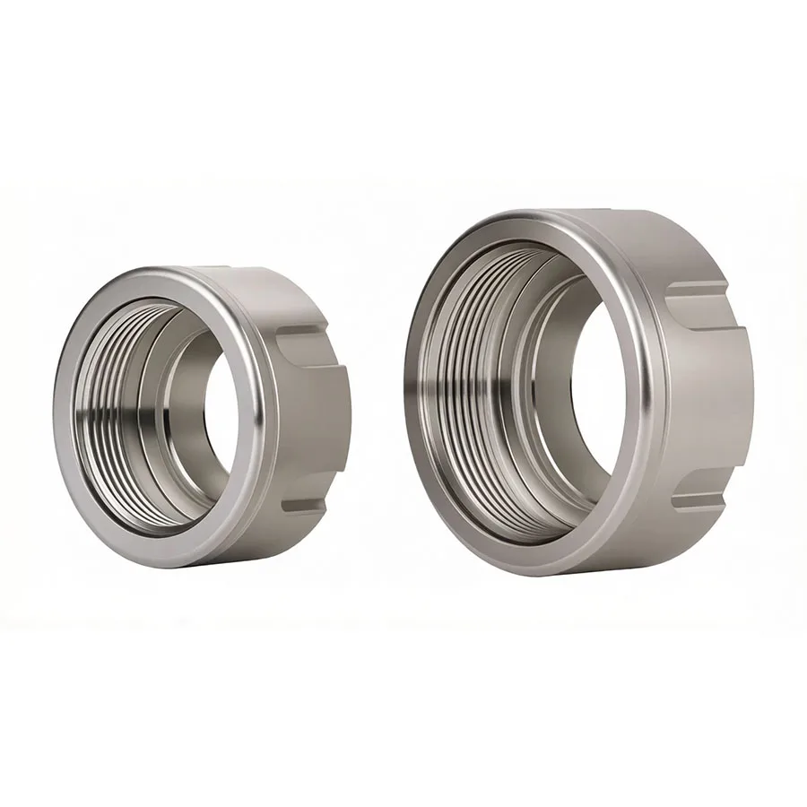 2PCS-Rust resistant ER nut ER20/25 handle nut engraving machine, high-precision dynamic balance SK CNC tool spring pressure cap