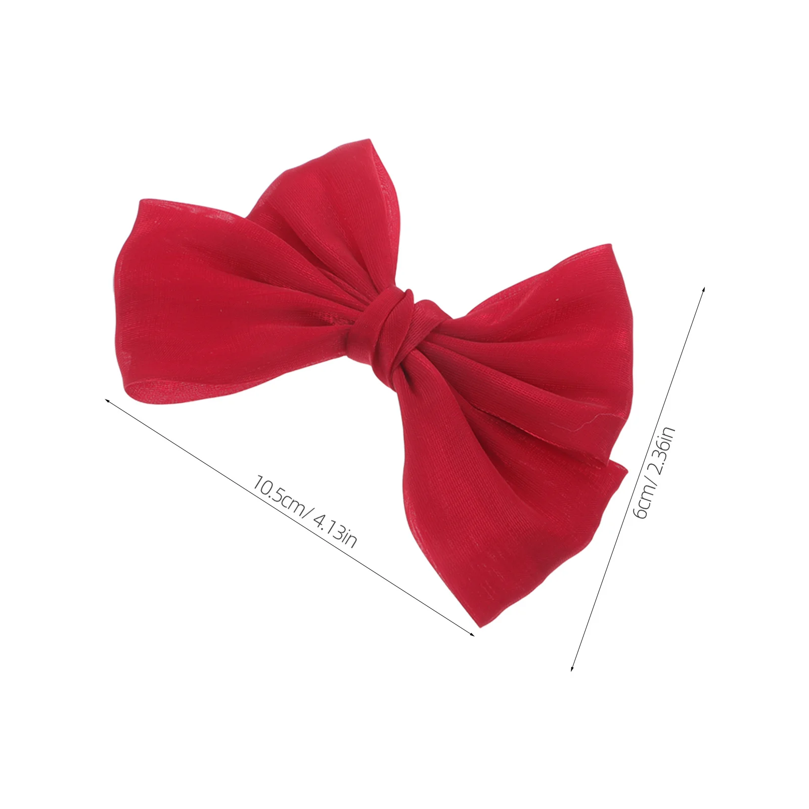 6 قطع من مشابك الشعر المصنوعة من الحرير الناعم على شكل فيونكة للارتداء اليومي وإكسسوارات الشعر للحفلات