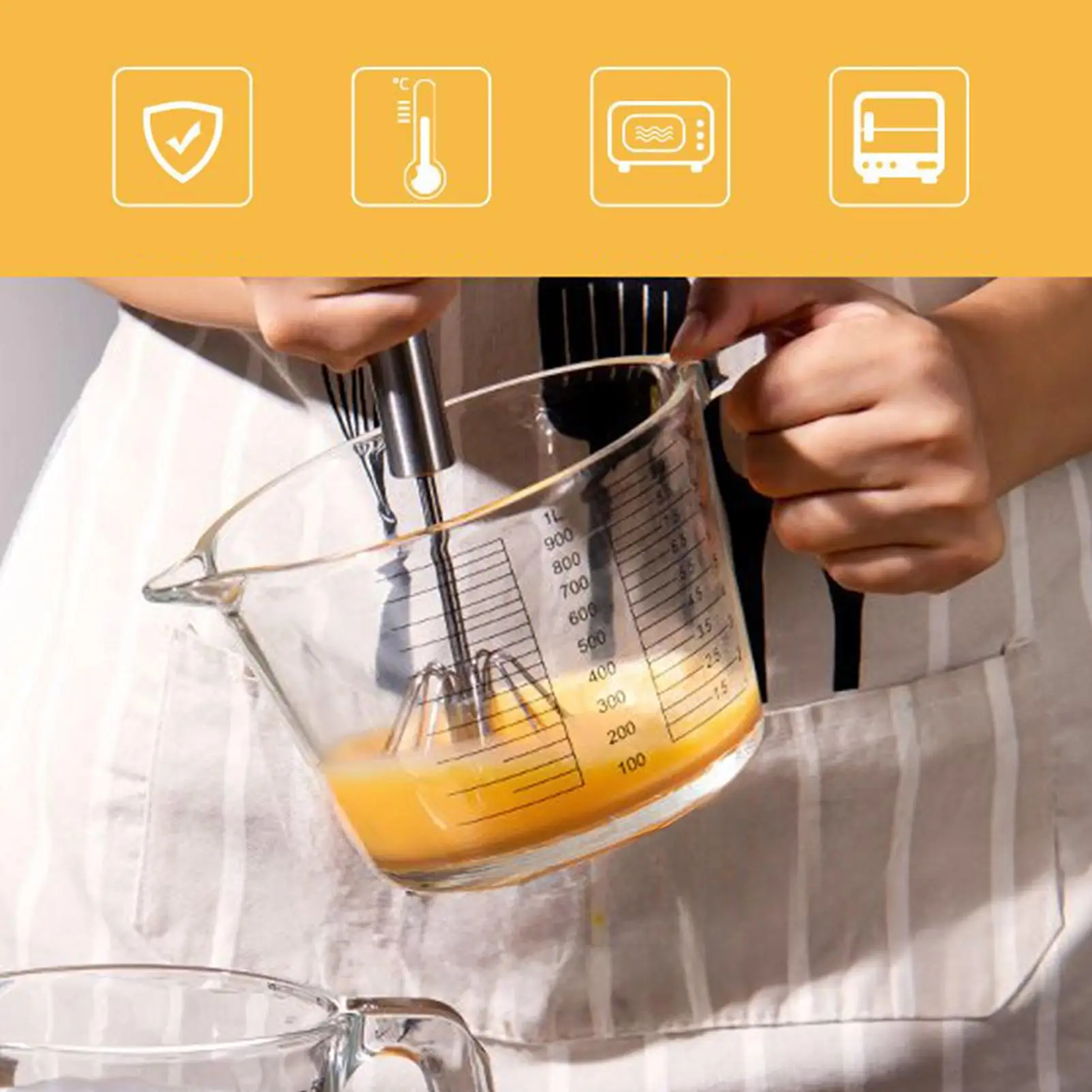 

Мерные стаканчики для еды, стеклянные мерные стаканчики, инструменты для выпечки, безопасные кухонные инструменты для микроволновой печи с крышкой для жидкого яйца, приготовления пищи, смешивания еды