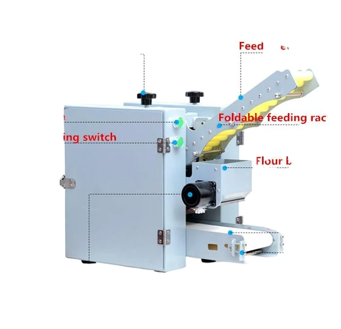 Small Wonton Dumpling Wrapper Making Machine 110v/220v Stainless Steel Automatic Wonton Dumpling Machine