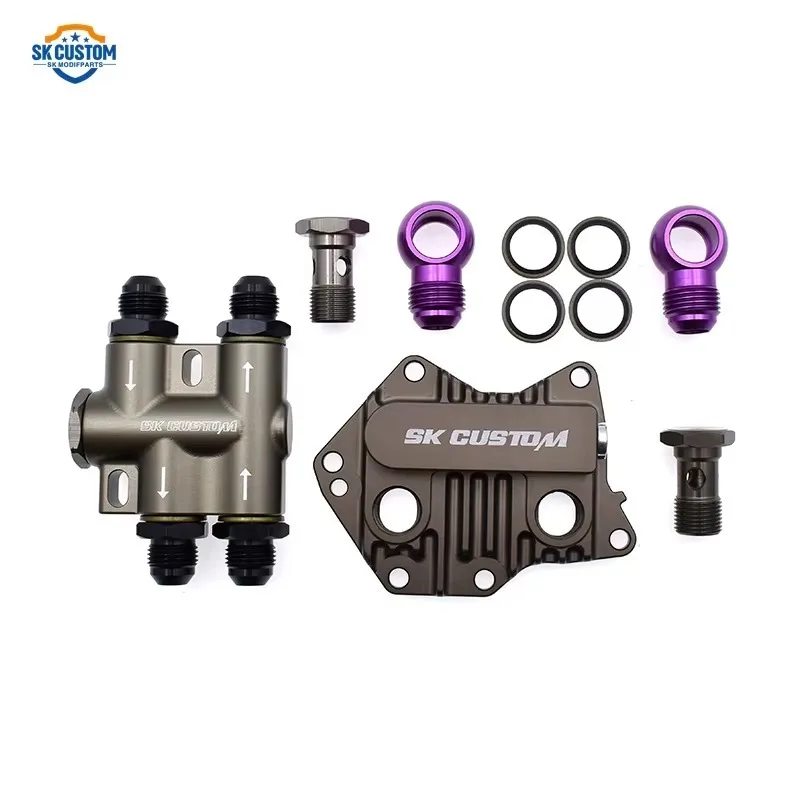 Oil Cooler Radiator Kit for Mercedes-Benz M270 M260 Thermostat Engine Oil Cooler Kit