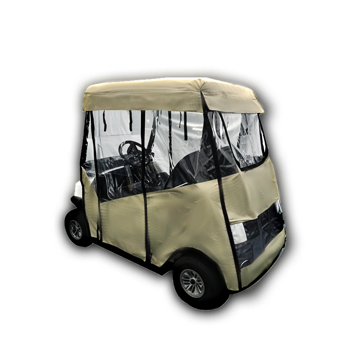 Club Car Full Cart Rain Cover Beige Golf Cart Accessories Vehicle Parts
