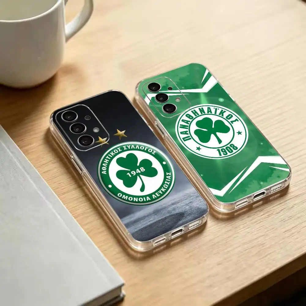 Art P-Panathinaikos A-Athens PA  Clear Soft Silicone Phone Case for Samsung S25 S24 S23 S22 S21 S20 Ultra Plus