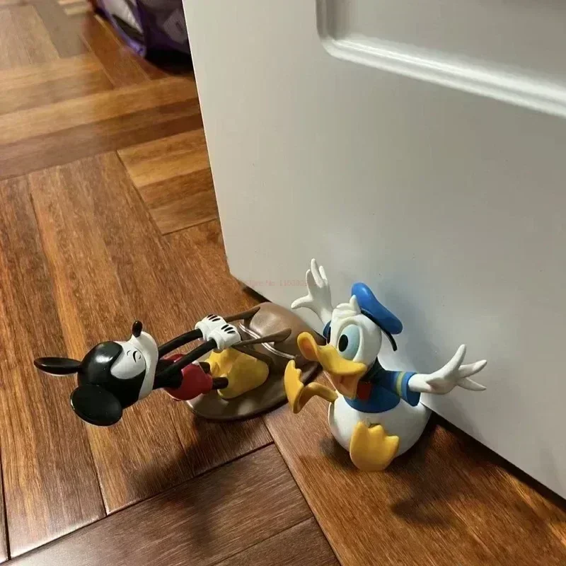 

Kawaii Disney Mickey Mouse Donald Duck Door Stoppers Creative Reusable Windproof Home Office Anti-Collision Doorstop Blockers