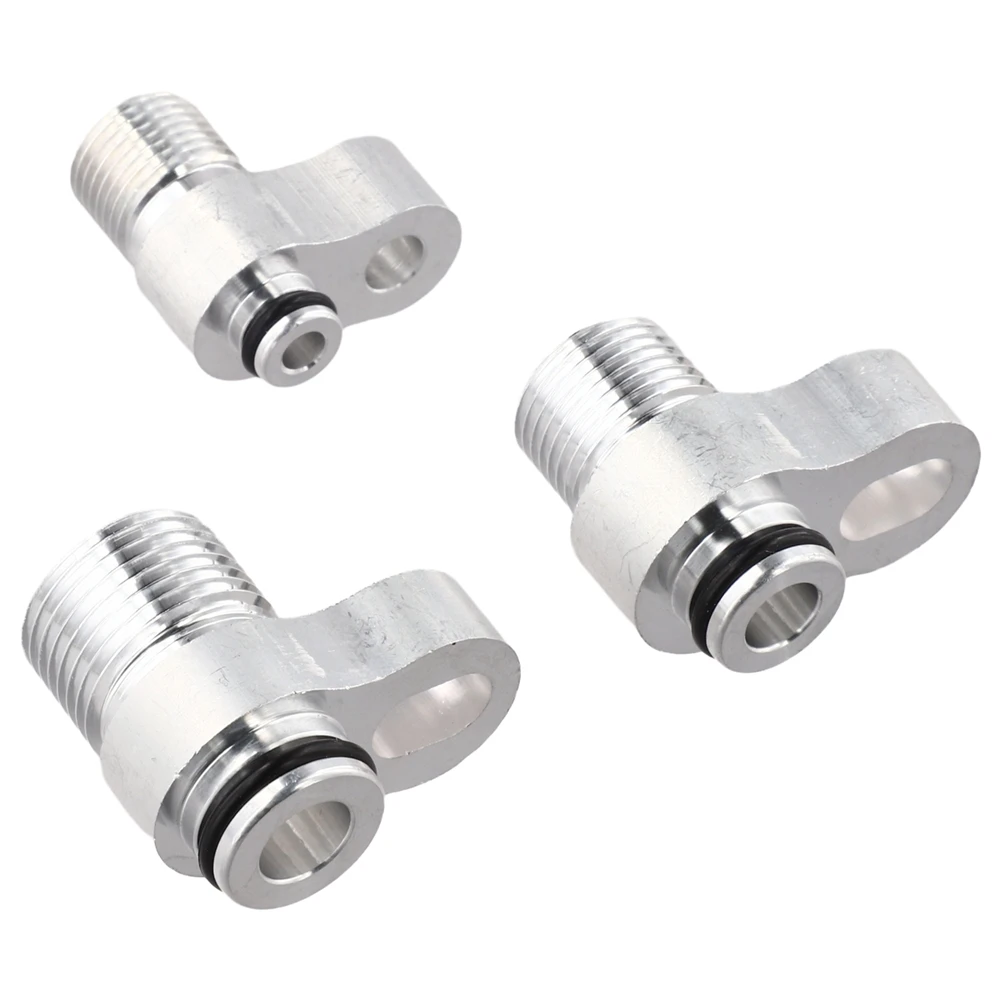 L96A 3pcs Car Air Conditioner Radiator Connector Car A/C Lines Condenser Radiator Fitting Adapter Hose for R134A