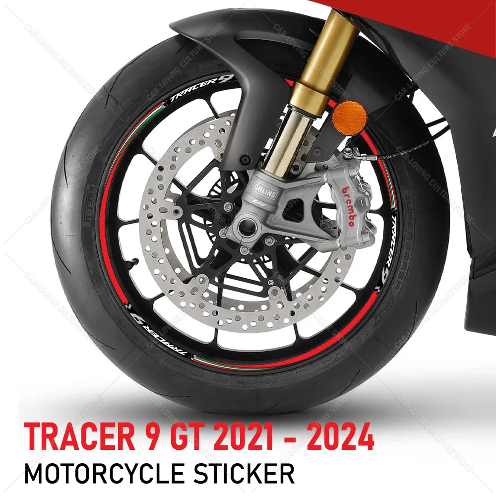 

For Tracer 9 GT 2021 - 2024 Motorcycle Accessories Waterproof Protective Wheel Sticker High Quality Resin Protective Sticker