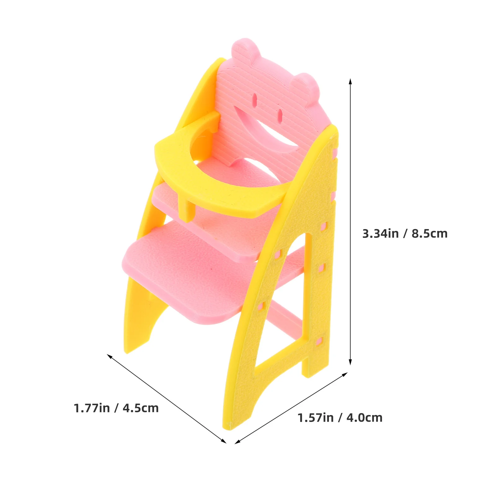 Baby High Chair Blue 1:12 Scale Miniature Dollhouse Furniture Pretend Play Infant Dining Chair For Role Play Activities