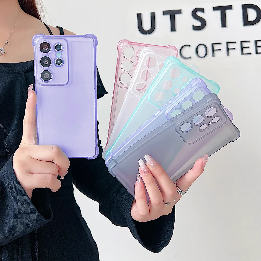 Four Corners  Anti fall Phone Case For Samsung Galaxy A56 A36 A16 A06 A55 A35 A25 A15 A05 A05S S25 S24 S23 S22 Ultra Plus Cover