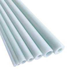 10pcs white glass fiber tube 3mm-12mm Fiberglass tube glass steel tube hollow fiberglass rod Lenght 500mm