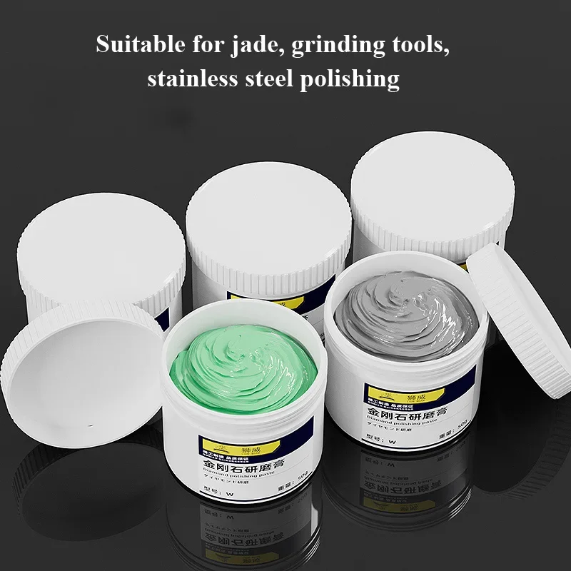 50G/pcs Diamond grinding paste diamond polishing paste for jade gemstone sapphire mold/die mirror polishing scratches removal