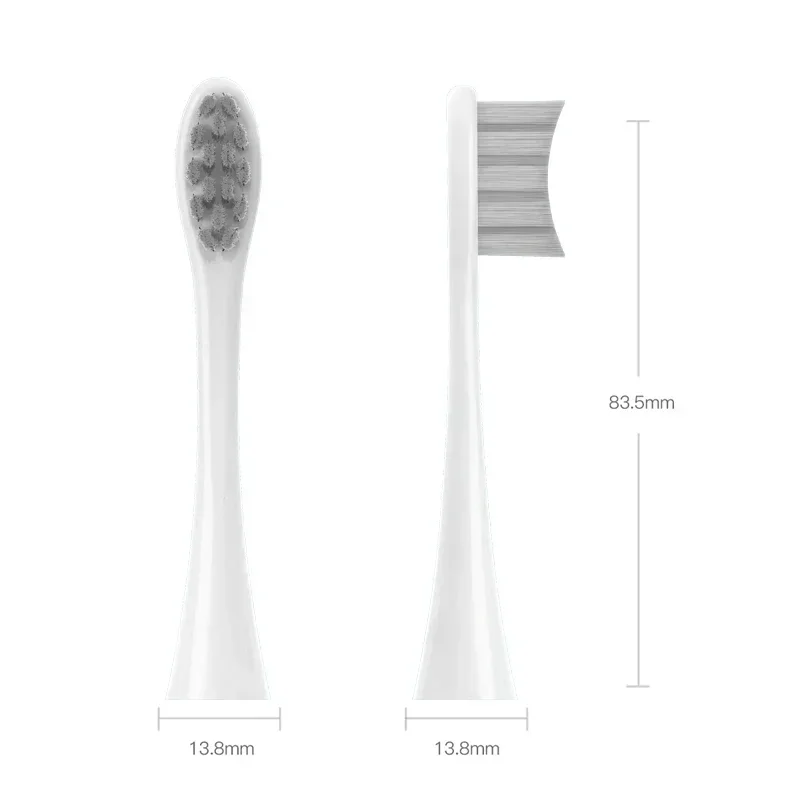 소프트 듀폰 음파 칫솔 진공 강모 교체 헤드, Oclean Flow X X PRO Z1 F1 One Air 2 SE, 6 개