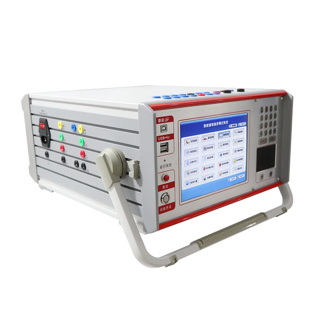 3-Phasen-Schutzrelais-Tester, Relaisschutz-Analysator JHS804, dreiphasiger Sekundärstrom-Einspritzprüfer, Mikrocomputer