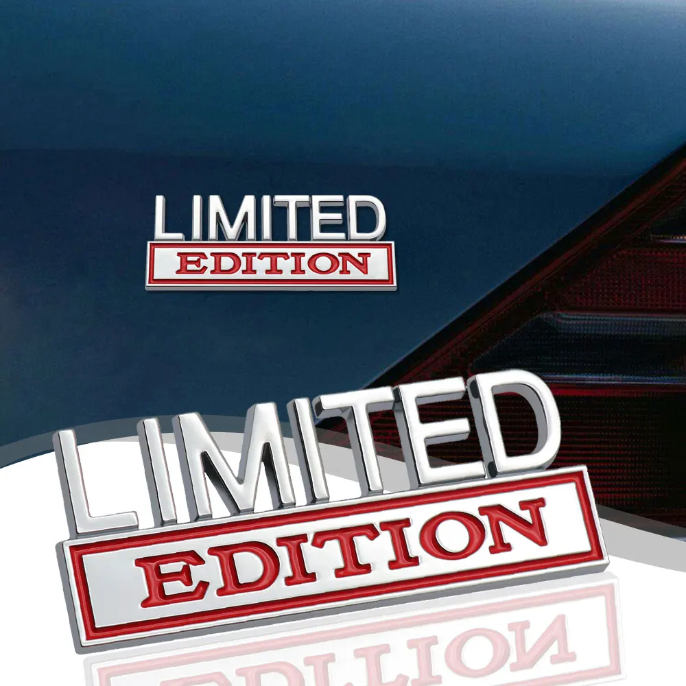 

1Pc Car Limited Edition Badge Metal Emblem Sticker Car Body Styling Decoration Stickers Decal Universal Car Exterior Accessories