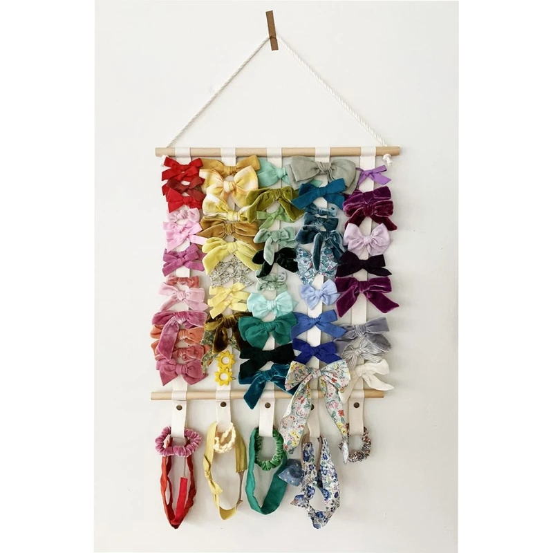 Hair Bow Display Holder Hair Clips Headband Storage Wall Hanging Stand Ribbon Hairpin Baby Clip Accessories Storage Display