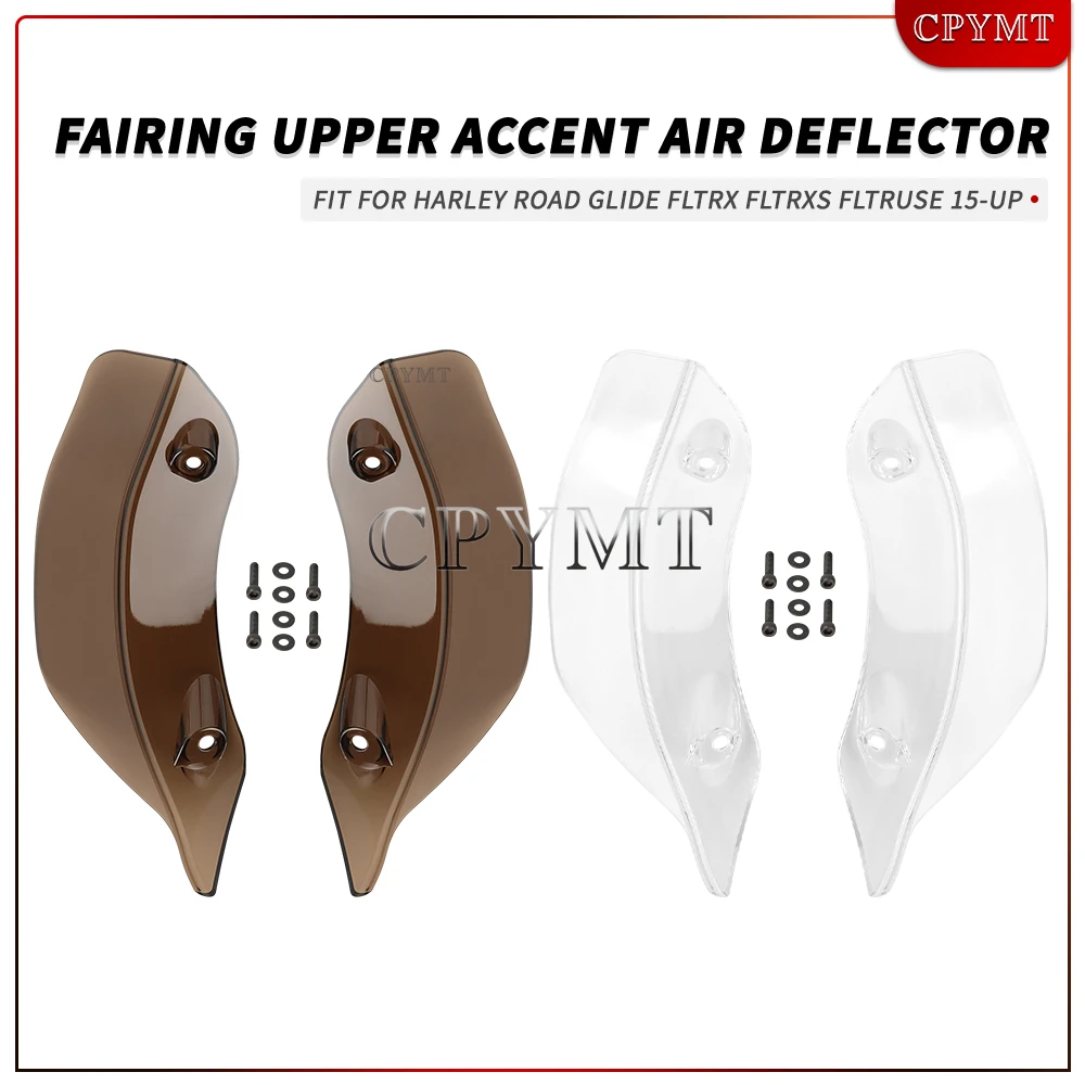 

Motorcycle Batwing Fairing Upper Accent Air Deflector Wind Deflector Windscreen Fit for Road Glide FLTRX FLTRXS FLTRUSE 15-Up