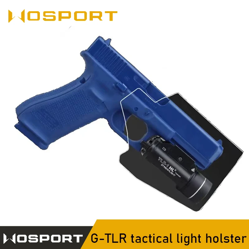 

G-TLR Tactical Light Holster KYDEX Tactical Holster Hunting Holster Suitable for GLOCK 9/40 17-LENGTH (GLOCK 17/19/19X/45) TLR-1