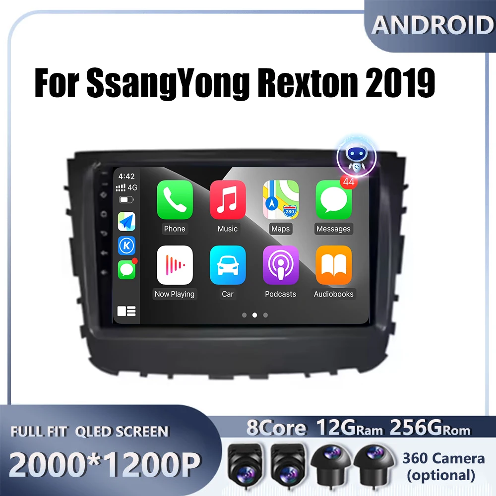 Android Carplay Auto For SsangYong Rexton 2019 Car Radio Navigation GPS Multimedia Video Player DSP 4G AMI Android Auto WIFI