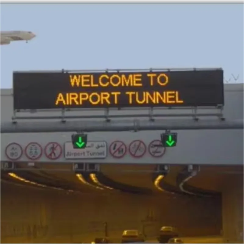 Señal de Tráfico LED Ámbar, Panel VMS Digital, Mensaje Variable, Límite de Velocidad, Control de Carriles