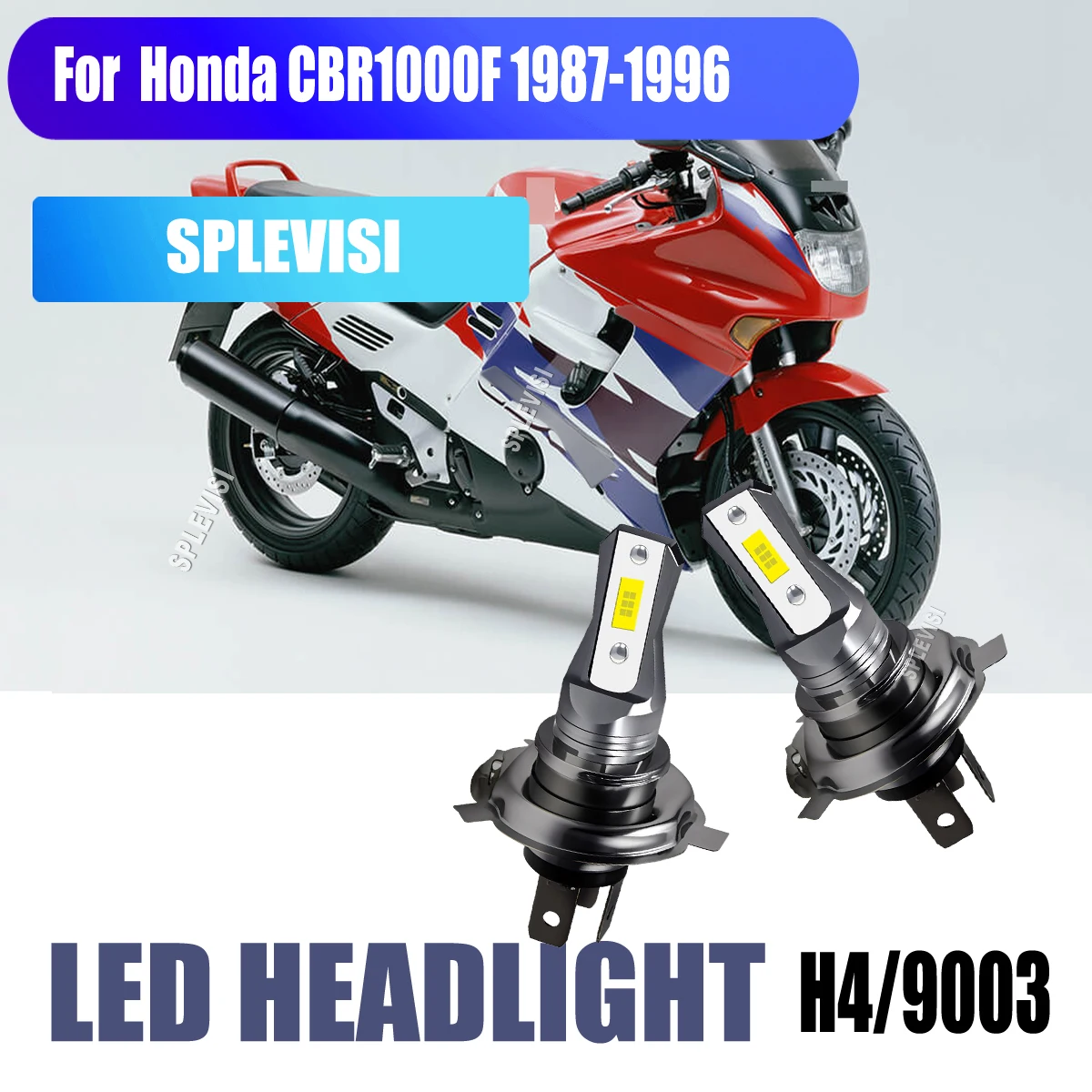 

Motorcycle LED Headlight - H4 9003 LED Headlight Kit for Bikes For Honda CBR1000F 1987 1988 1989 1990 1991 1992 1993 1994-1996