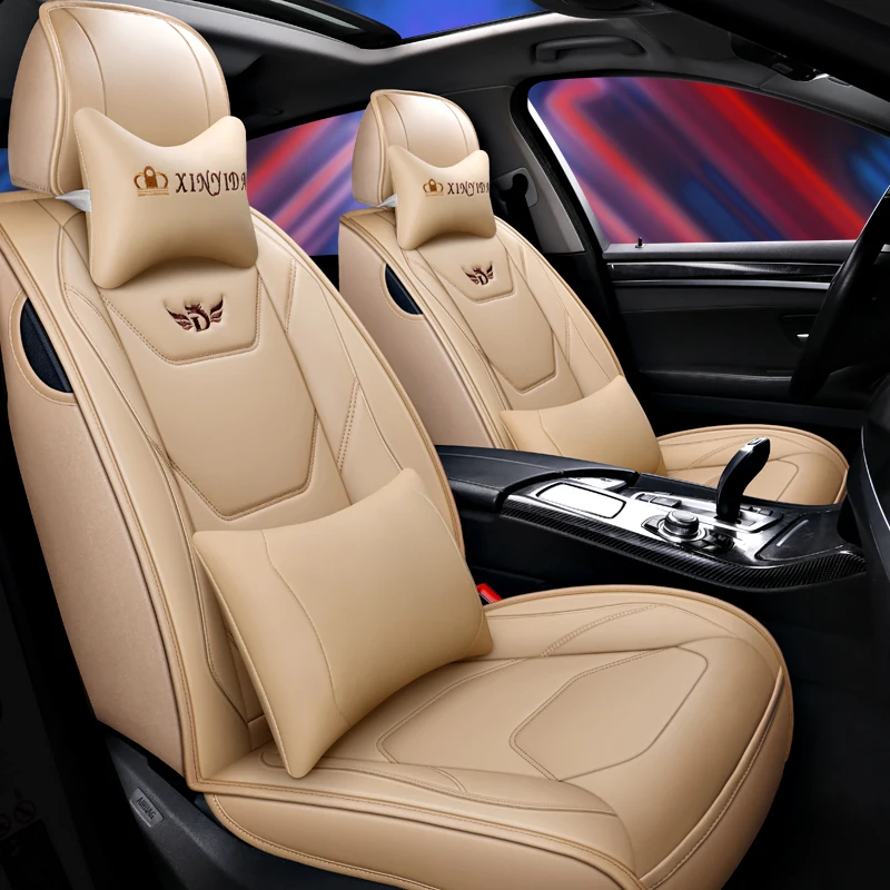 High-end atmosphere soft leather fully surrounded car cushion four seasons general purpose five seat general purpose cushion