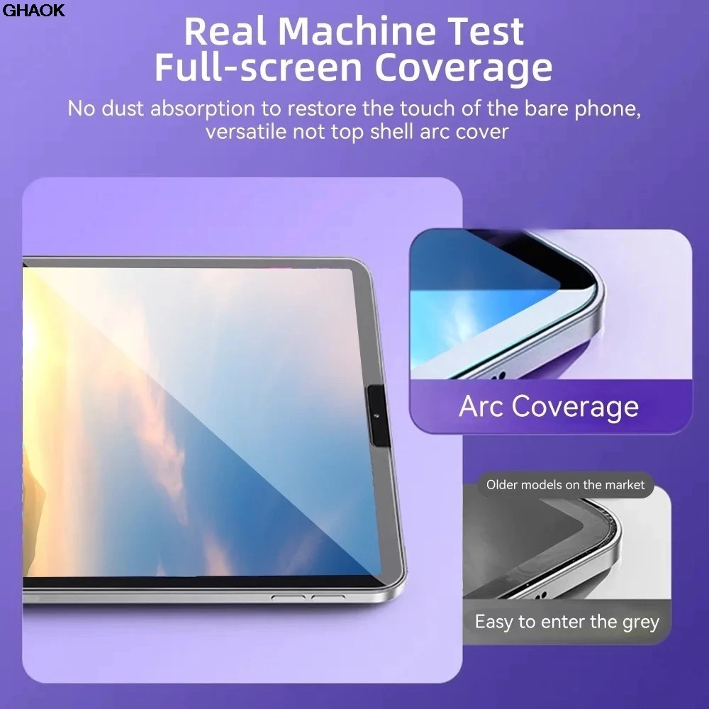 زجاج مقسى لهاتف OPPO Pad SE 11 " 2025 Pad 4 Pro Pad3 Pro 2 3 Air 2 Neo 11.4 Air10.36 Pad11 طقم إزالة الغبار التلقائي سهل التركيب #4