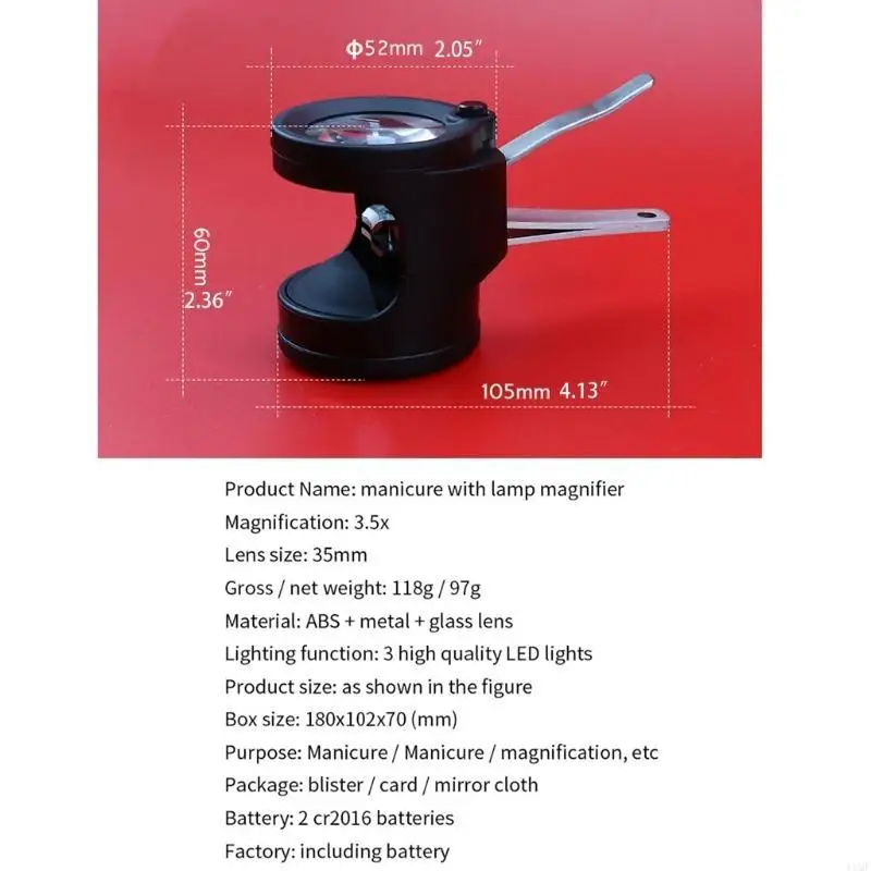 LED 3,5x lupa lupa lupa