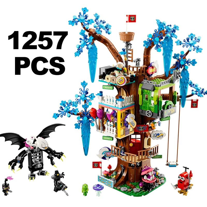 1257PCS Movie DREAMZzz Fantastical Tree House Building Blocks Fortress Castle Architecture 71461 Model Brick Toys Kids Adult