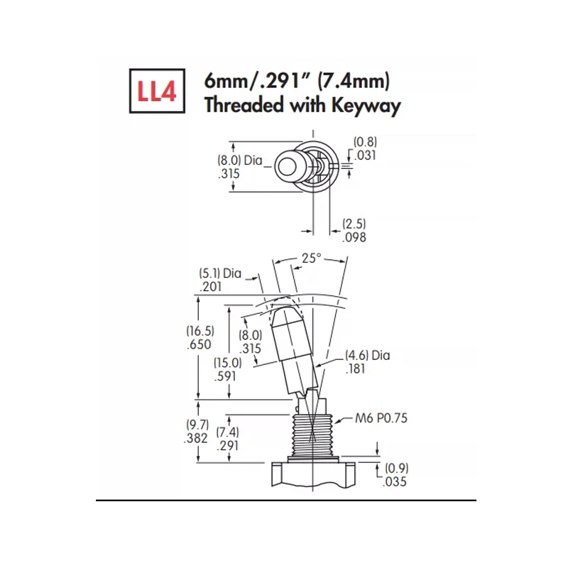 1 STÜCK/LOS 100 % japanischer NKK M-2022L mit Verriegelung, Anti-Kollisions-Ausziehknopf, 6-poliger 2-Stufen-Kippschalter M2022LL4W01 – Detail 2
