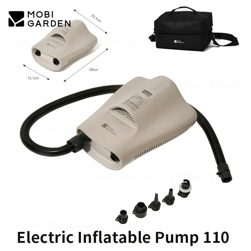 

MOBI GARDEN/наружный надувной насос для палатки 100 Вт, электрический воздушный насос высокой мощности, автомобильный коврик для сна, подушка, коврик, быстрый надув, насос мА