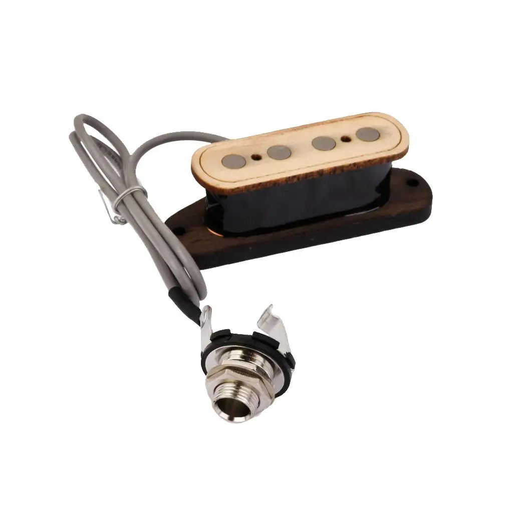 Guitar Pickup Single Coil 4 String Alnico Bass Pickup Magnetic Guitar Element for Cigar Box Guitar