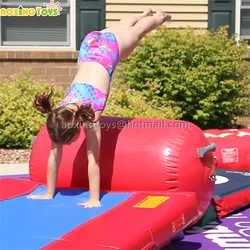 100X85CM Inflatable Gymnastics Tumbling Air Floor Yoga Mat Air Track For Kids Training Gym Inverted Backflip Exercise