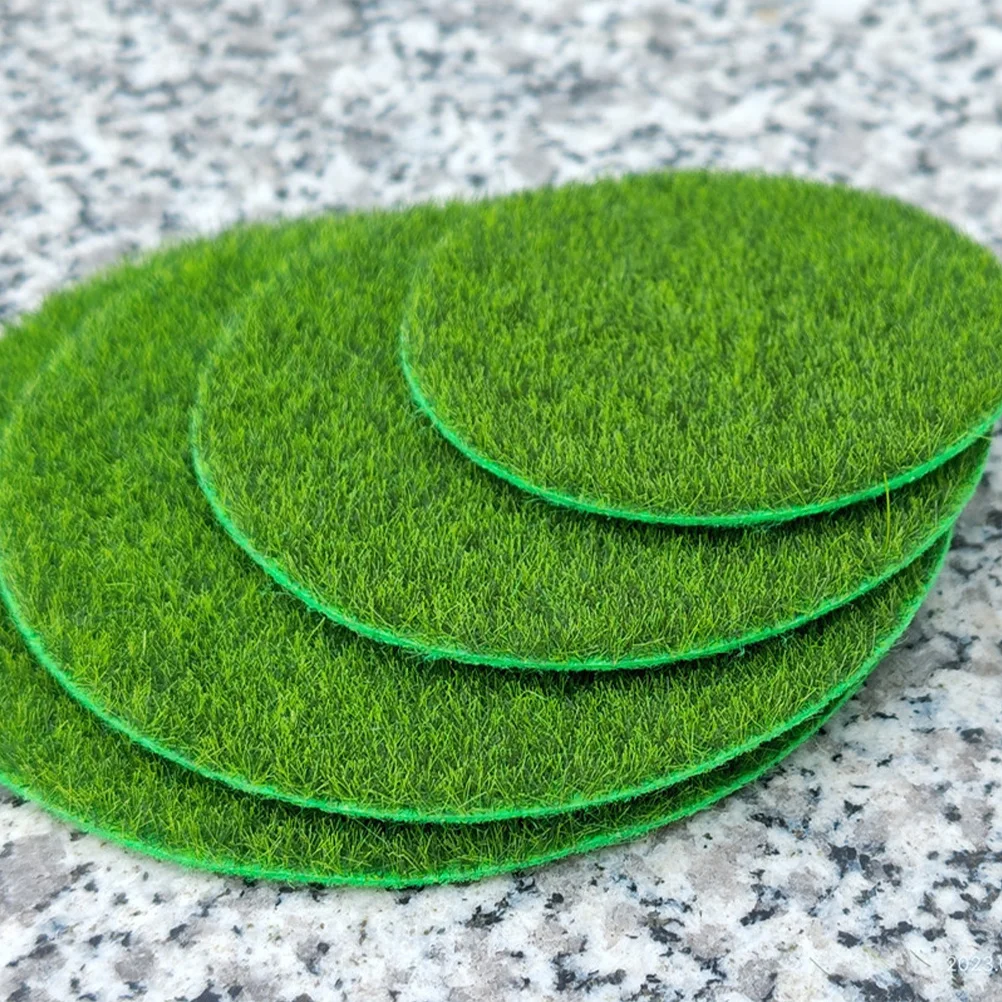 

9Pcs Artificial Moss Turf Simulated Grass Mat Lightweight Durable for DIY Dried Flower Micro Landscape Decor Accessories