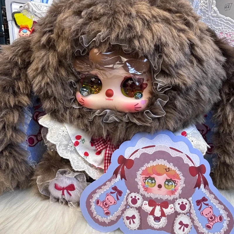 

Authentic New Migo Rose Tea Party Plush Blind Box 600% Large Size Big Doll Desktop Ornament Trendy Collectible Toy presnts