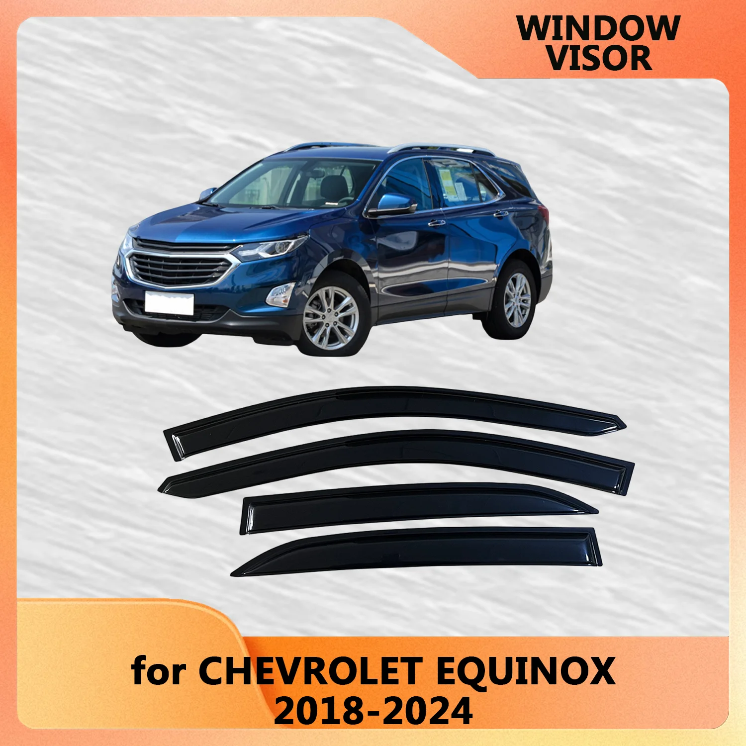 

Дефлекторы окон (ветровики) для CHEVROLET EQUINOX 2018-2021, 2022, 2023, 2024