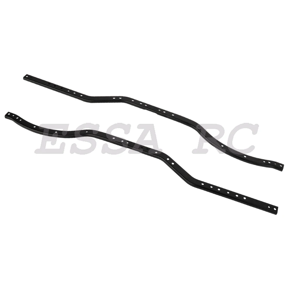 Black Steel 6x6 Chassis Frame Rails For Axial SCX10 90046 90047 1/10 RC Crawler Car Parts