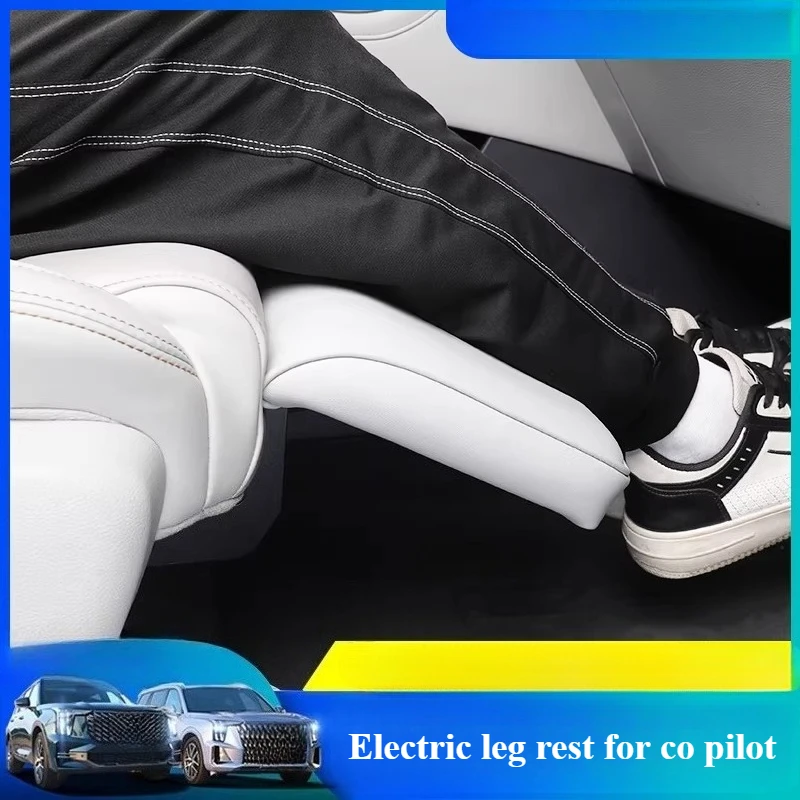 For GAC Trumpchi GS8 Co-pilot Electric Leg Supports Comfortable Durable 90 Degree Adjustable Leg Rest Pad Interior Accessories