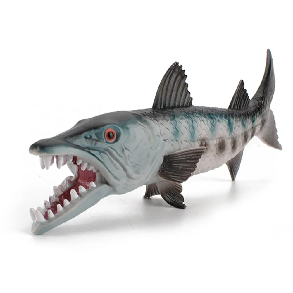 

Premium Realistic Wolf-Fish Aquarium Decoration Simulation Marine Animal Fish Tank Landscaping Ornament Educational Decor