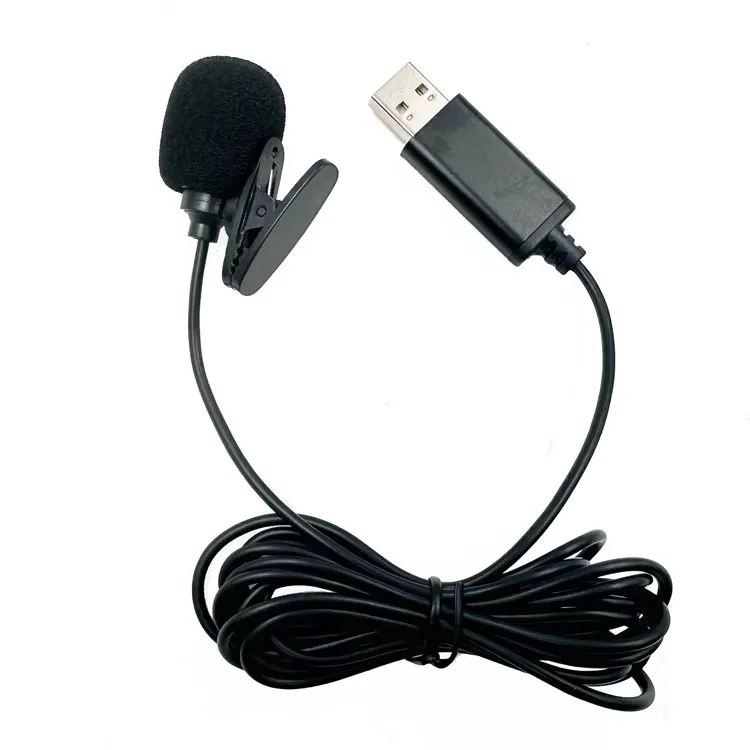 3.5MM Collar Clip Desktop Computer Microphone Notebook External Small Microphone