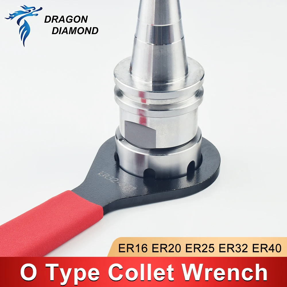 1PC O Type ER20 ER25 ER32 ER40 Collet Wrench For ER Nut Collet Chuck Wrench Spanner Milling Machine Tool Holder CNC Lathe Tool