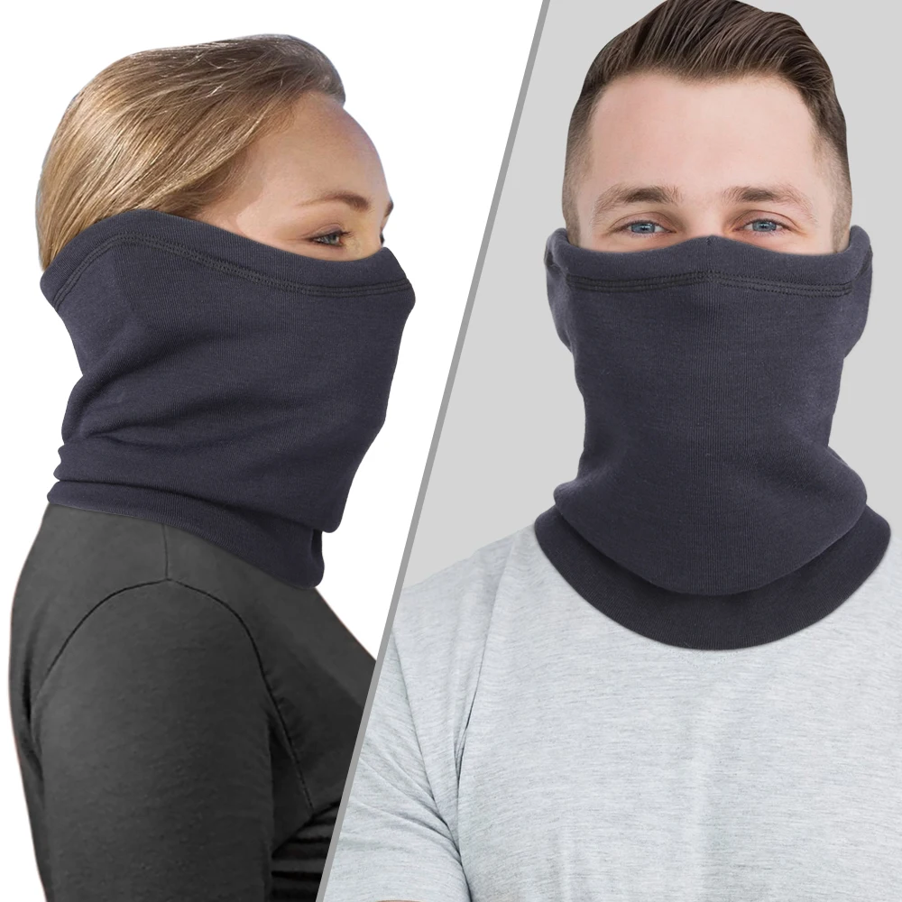 Fleece Sport Warmer Neck Gaiter Thermal Half Face Mask Cover Cycling Hunting Skiing Snowboard Bandana Men Women Winter Scarf