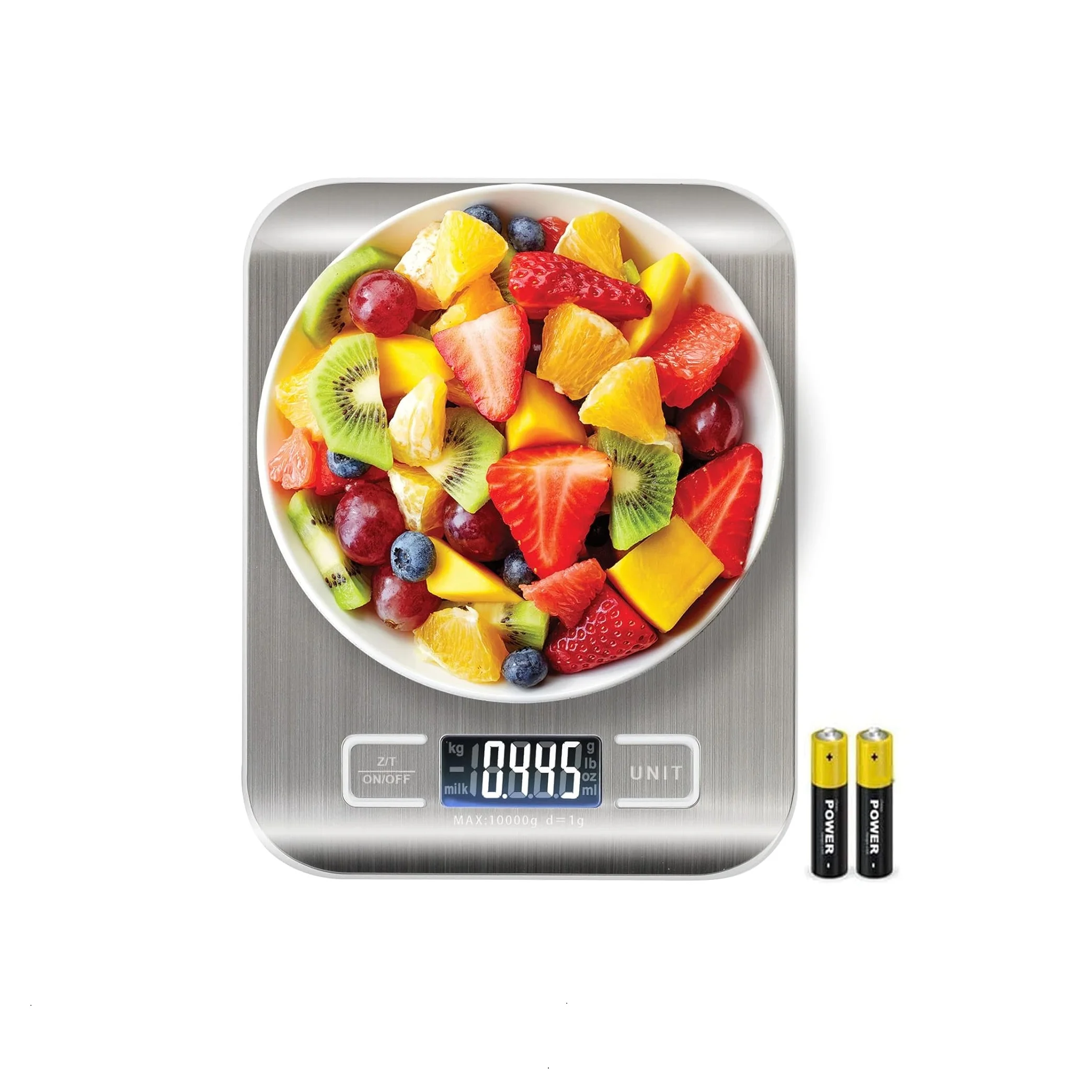 Digital Kitchen Scale, Multifunction Food Scale With LCD Display Stainless Steel, High Accuracy, Ultra Slim,Tare Function