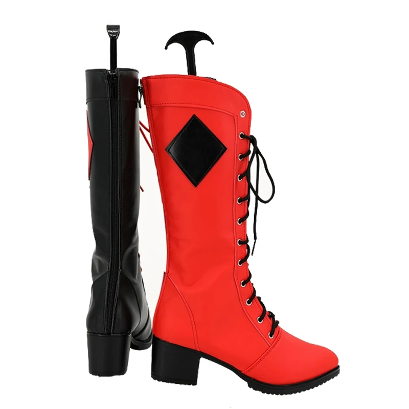 รองเท้าเจ้าหญิงตัวตลก ฮาร์ลีน ชูส์ สกอตต์ คอสเพลย์ รองเท้าบูทคุณภาพสูง ผู้ชาย ผู้หญิง สั่งทำพิเศษ