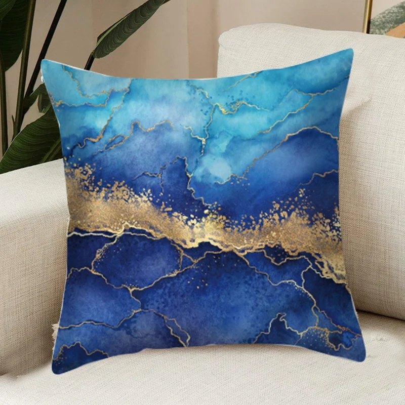 Sarung bantal Sofa 18x18 inci 4 Pak, sarung bantal lempar dengan ritsleting tidak terlihat untuk Sofa ruang tamu kamar tidur