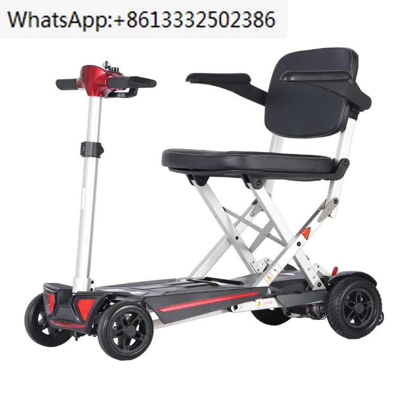 M2020 Folding Bicycle Elderly Walking Four-Wheel Electric Small Lightweight Elderly Scooter