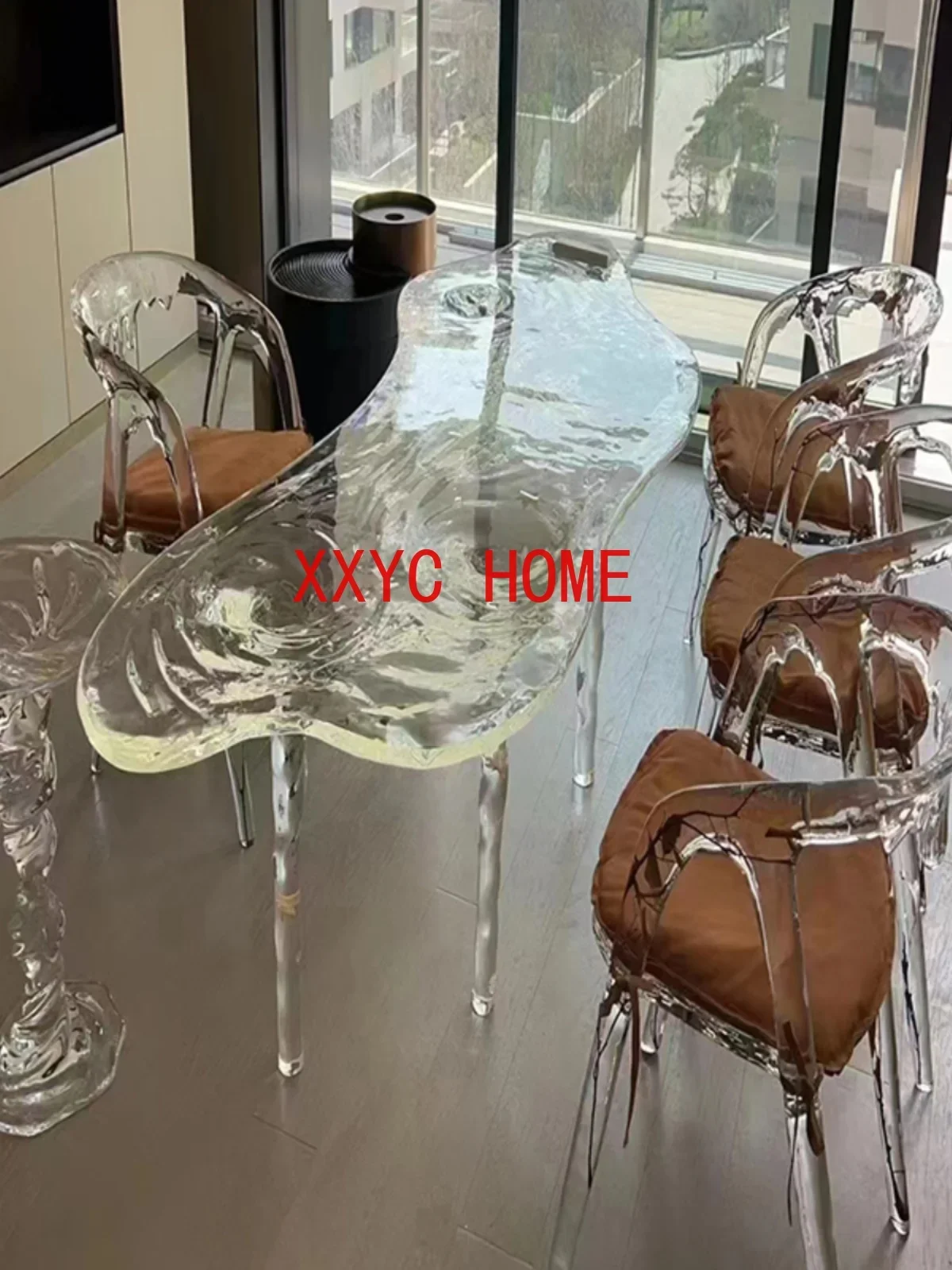 Chair Table Tea Personality Hollow out Living Room Simple Special-Shaped Design Armchair